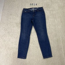 Nine West mid rise skinny leg womens size 6 blue jeans