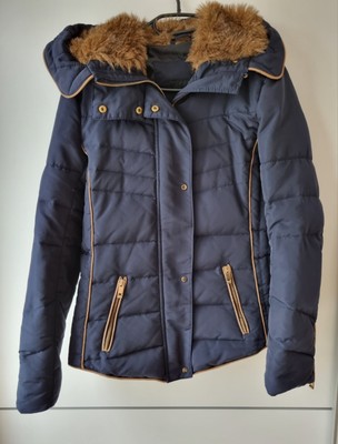 ZARA Basic Jacke Gr. M, dunkelblau, Kapuze, gepflegter Zustand  47