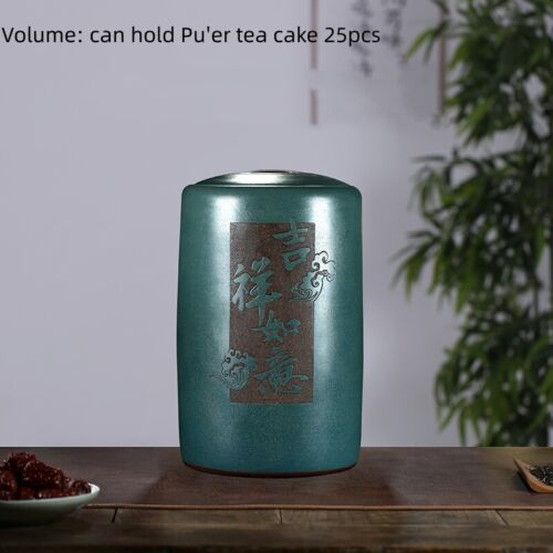 Volle handgefertigte Teekanister für Pu'er Tee Kuchen versiegeltes Glas mit Deckel Yixing Zisha - Bild 8 von 18