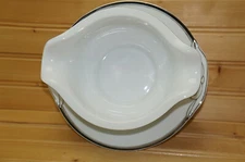 Fukagawa FUK6 Gravy Boat or Sauce Bowl with Underplate, 8"