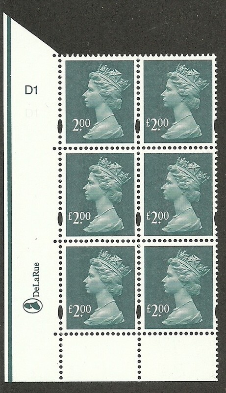 GB MH322a, block of 6