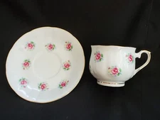 Vintage FTD Floral Teacup and Saucer made in Japan