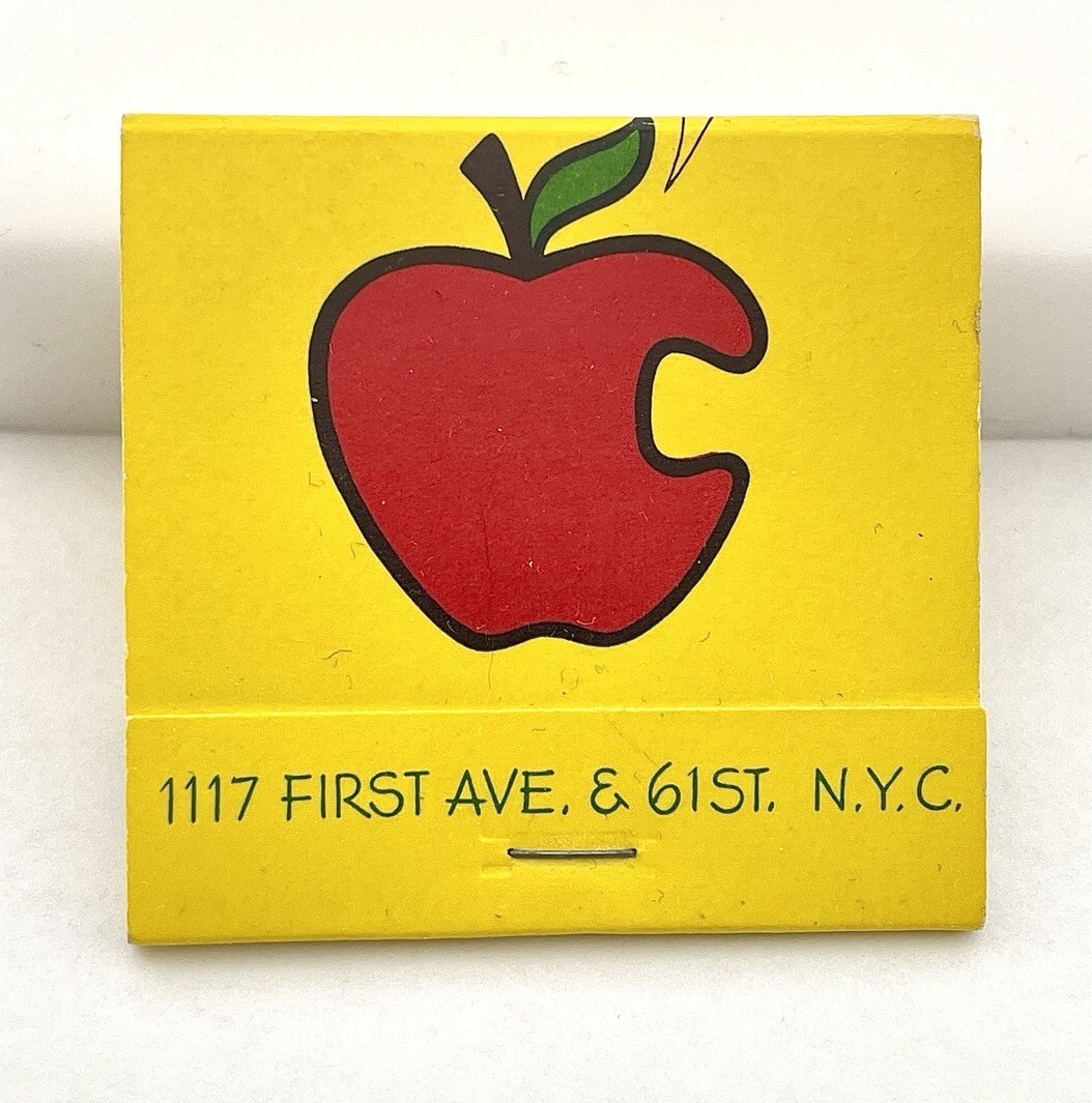 Adam's Apple Vintage Matchbook New York City First Ave Meet Me At