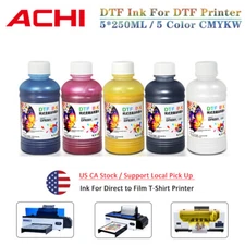 ACHI DTF Ink Direct to Transfer Film Ink 5*250ml For R1390 / L1800 DTF Printer