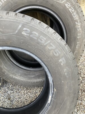 Sommerreifen Continental Vanco Camper 225/75/R16 CP 5-6 MM Profil u. Stahlfelgen
