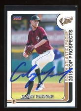 2015 Savannah Sand Gnats CASEY MEISNER Signed Card autograph AUTO GIANTS