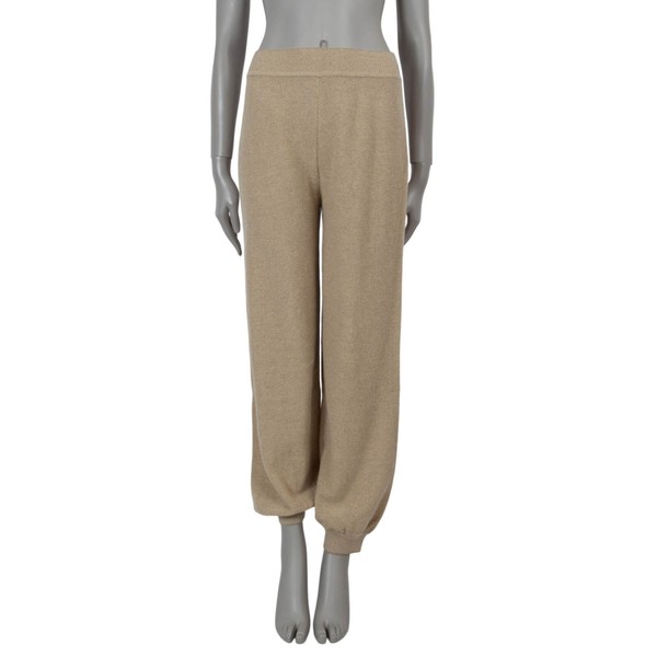 71305 authentische LORO PIANA beige Cashemer 2023 TRAININGSHOSE 40 S