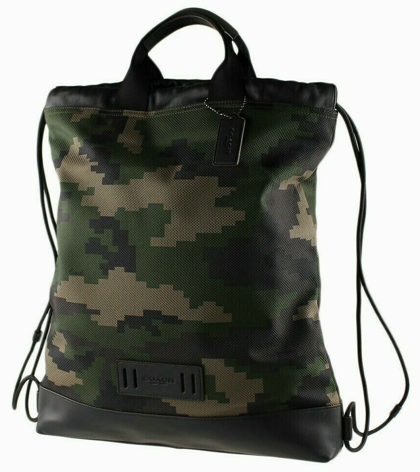 coach terrain roll top backpack