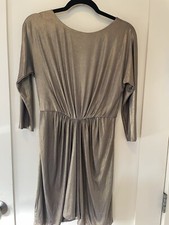 EUC Tibi metallic gold dress SZ S
