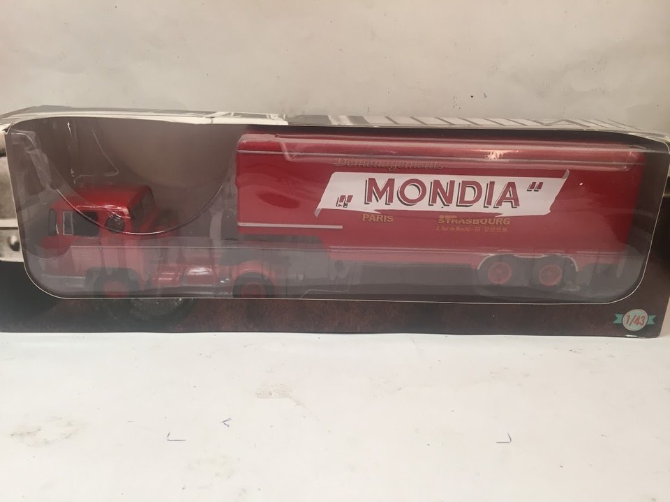 BERNARD TDA 180-35 NANTES 1:43 CAMION TRUCK & TRAILER ALTAYA IXO SEMI REMORQUE