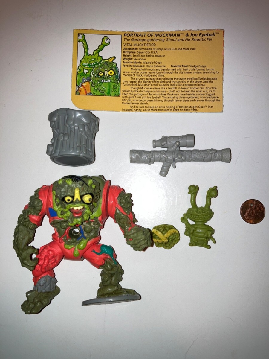 1990 Playmates TMNT Teenage Mutant Ninja Turtles Muckman Joe