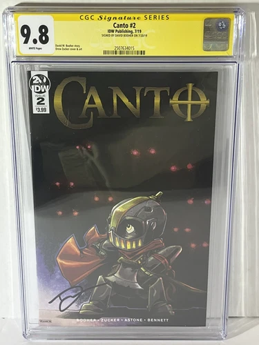 Canto #2 First Print (IDW 2019) CGC SS 9.8 Signed By David Booher