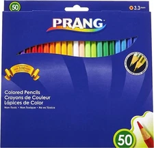 Prang Colored Pencils Pencils 50 Count  Art Coloring Drawing  Brand New