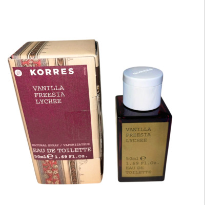 Korres Vanilla Freesia Lychee Eau De Toilette For Women 50 ml / 1.69 oz Open Box
