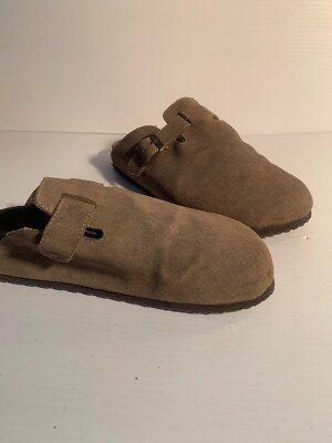 Clogs Alpine Design - Taille 11 - Suède Beige - Plat - Occasion - Femme