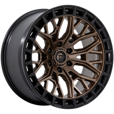 20x10 -18 Fuel 1PC FC869 Sigma 6x135 Matte Bronze W/ M-Blk Lip Wheels (Set of 4)
