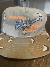 Operation Desert Storm Camouflage F-15 SnapBack Americap Hat Cap Made In USA
