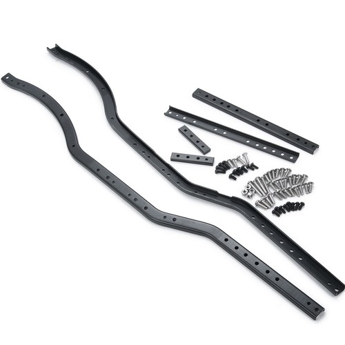 Rieles de marco de chasis de metal de acero 6X6 para accesorios de coche todoterreno SCX10 1/10 RC - Imagen 5 de 12