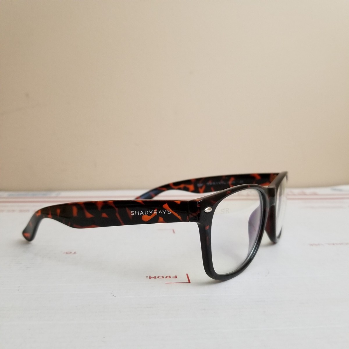 Shady Rays Mens Amber Polarized Sunglasses Shady Rays UV400 Clear