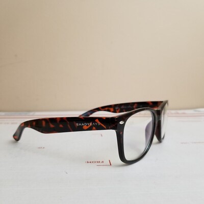 Shady Rays UV400 Clear Tortoise Amber Sunglasses Brown