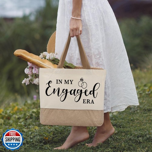In My Engaged Era Tote Bag, Engagement Gifts for Couples Bride to Be Future M - Picture 5 of 5