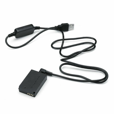 Power Charger Cable ACK-E12+DR-E12 Dummy Battery Charger For Canon EOS M2 M10 W