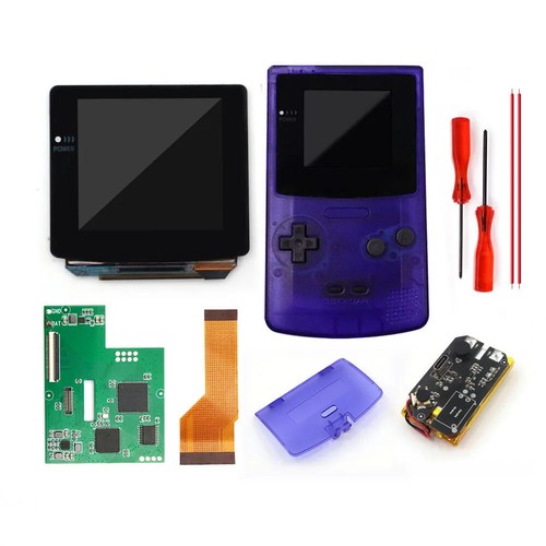 Type C Rechargeable OLED / AMOLED Screen Touch Laminated Drop in For GBC GameBoy - Picture 18 of 43