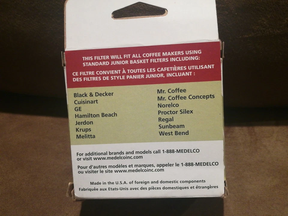 Filtro de café permanente universal estilo cesta Medelco BF111 4 tazas capacidad Foto 2 de 4