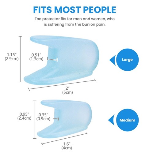 Gel Toe Separators for Bunion Relief– Toe Straightener for Corn, Blister Prevent - Picture 5 of 6