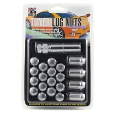 Gorilla Closed End Spline Style Aluminum Lugs Silver, 12x1.25mm, Set/20  42123AL