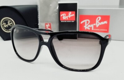 Ray-Ban RB4128 Unisex Square Sunglasses - Polished Black