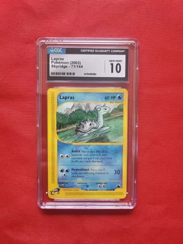 Pokemon: Lapras Skyridge #71/144 Non-holo - 2003 Vintage CGC 10 Gem Mint