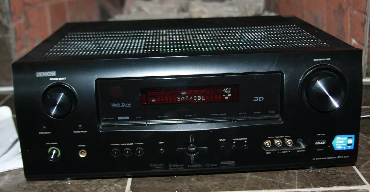 DENON AVサラウンドレシーバー AVR-1911 Amazon.com: Denon AVR-1911 Receptor de cine en casa AV de