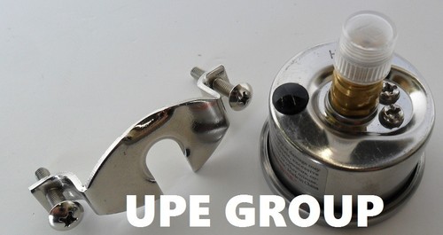 Liquid Filled Pressure Gauge Panel Mount U Clamp 1.5 "face 0-600 back mnt 1/8" - Picture 2 of 5