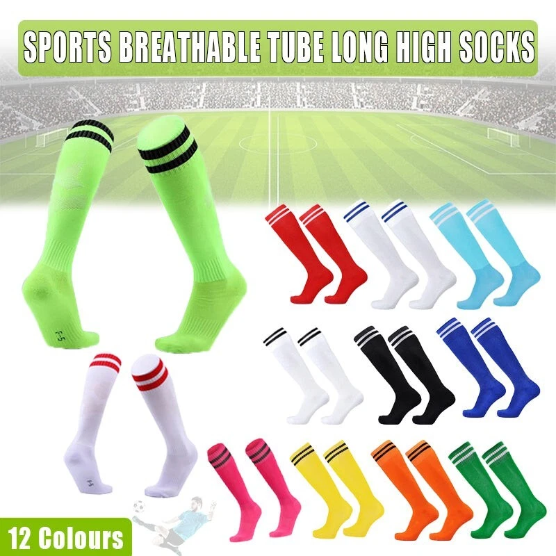 Mens Womens Sports Breathable Tube Long High Socks Knee Warm Casual Footy Soccer