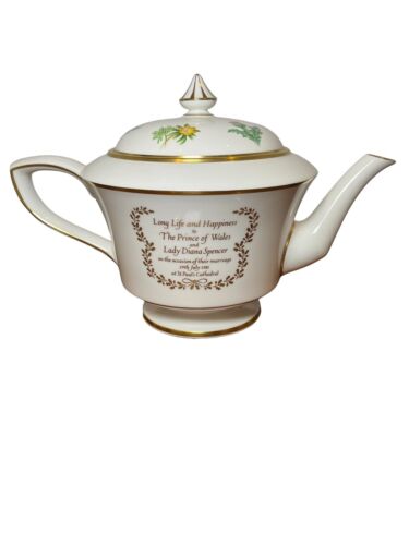 Set da tè matrimonio Royal Worcester Bone China L’Atelier Art Editions Charles/Diana - Foto 4 di 4