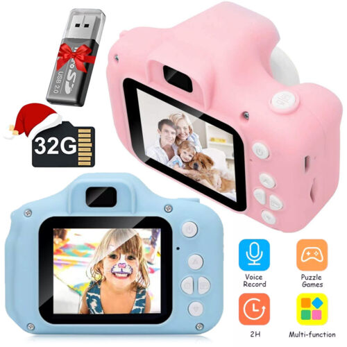 Children Kids Gift LCD Camera For Mini Toy Digital Children Camera UK 1080P HD - Picture 1 of 15