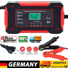 Auto Batterie Ladegerät 6A 12V KFZ LKW Motorrad Intelligentes Akku Starthilfe DE