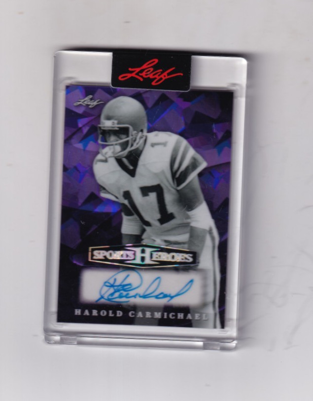 2026 HAROLD CARMICHAEL LEAF SPORTS HEROES AUTO/AUTOGRAPH 1/1 PHILADELPHIA EAGLES