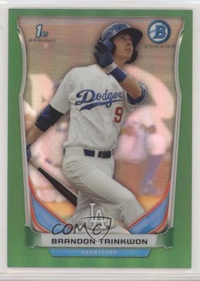 2014 Bowman Prospects Chrome Green Refractor 11/75 Brandon Trinkwon #BCP31 w5u