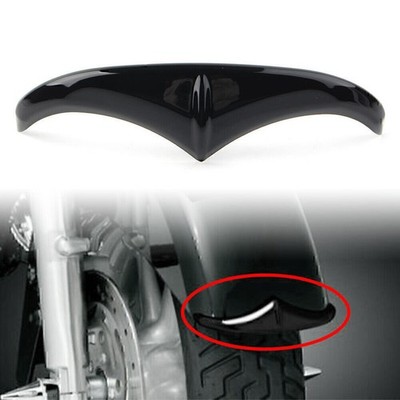 Vivid Black Front Fender Accent Leading Edge Tip Trim für Harley Touring 98-2019