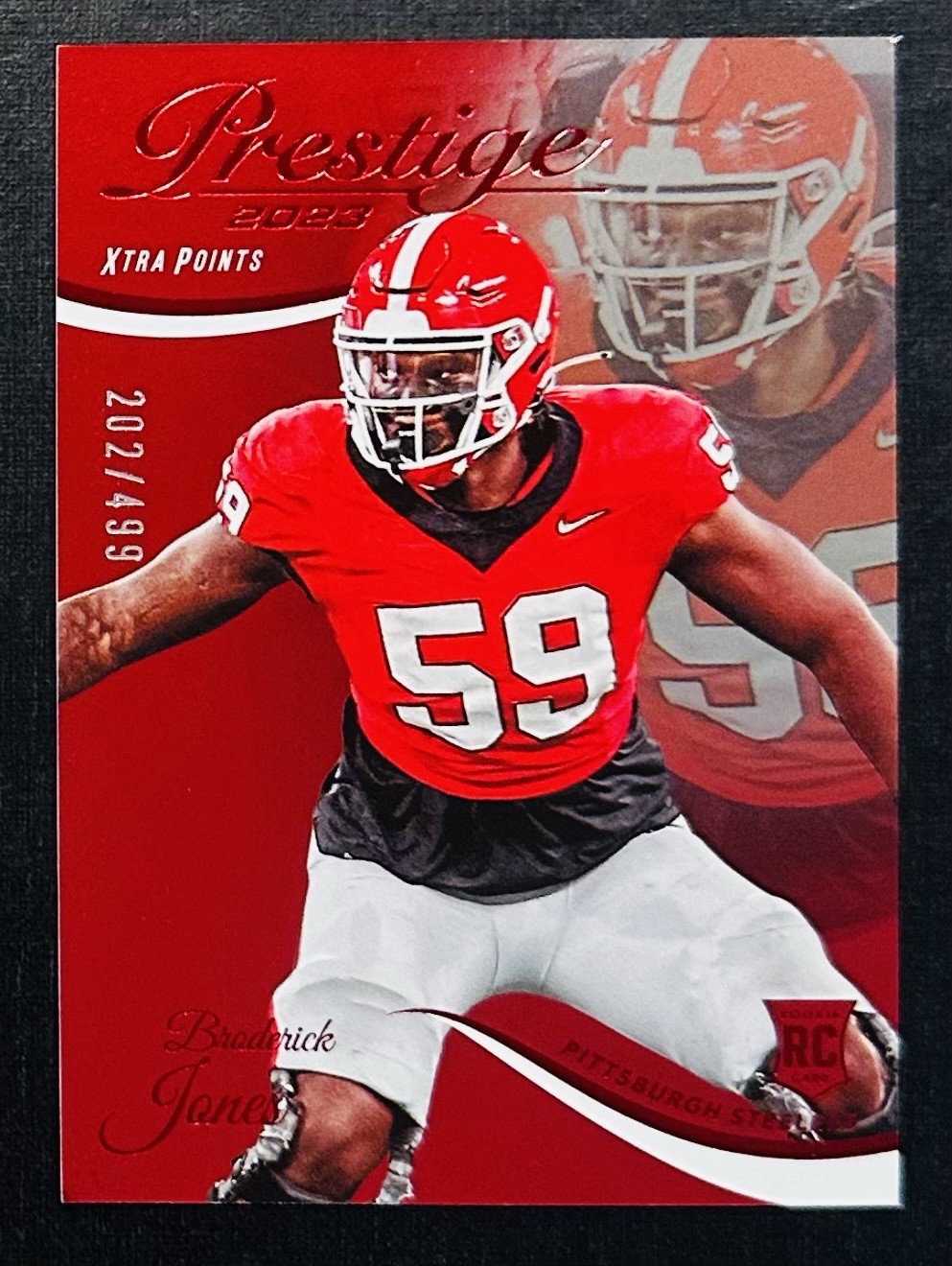 Broderick Jones Panini Prestige #308 Red Xtra Points