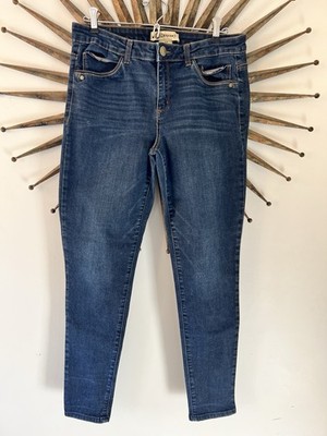 Democracy Jeans Womens 10 Ab Technology Pants Jeggings Blue (32x28)