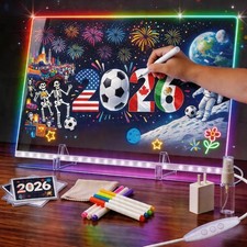 LED Drawing Board for Kids- Erasable Acrylic Electronic White Boards,15.8''X1...