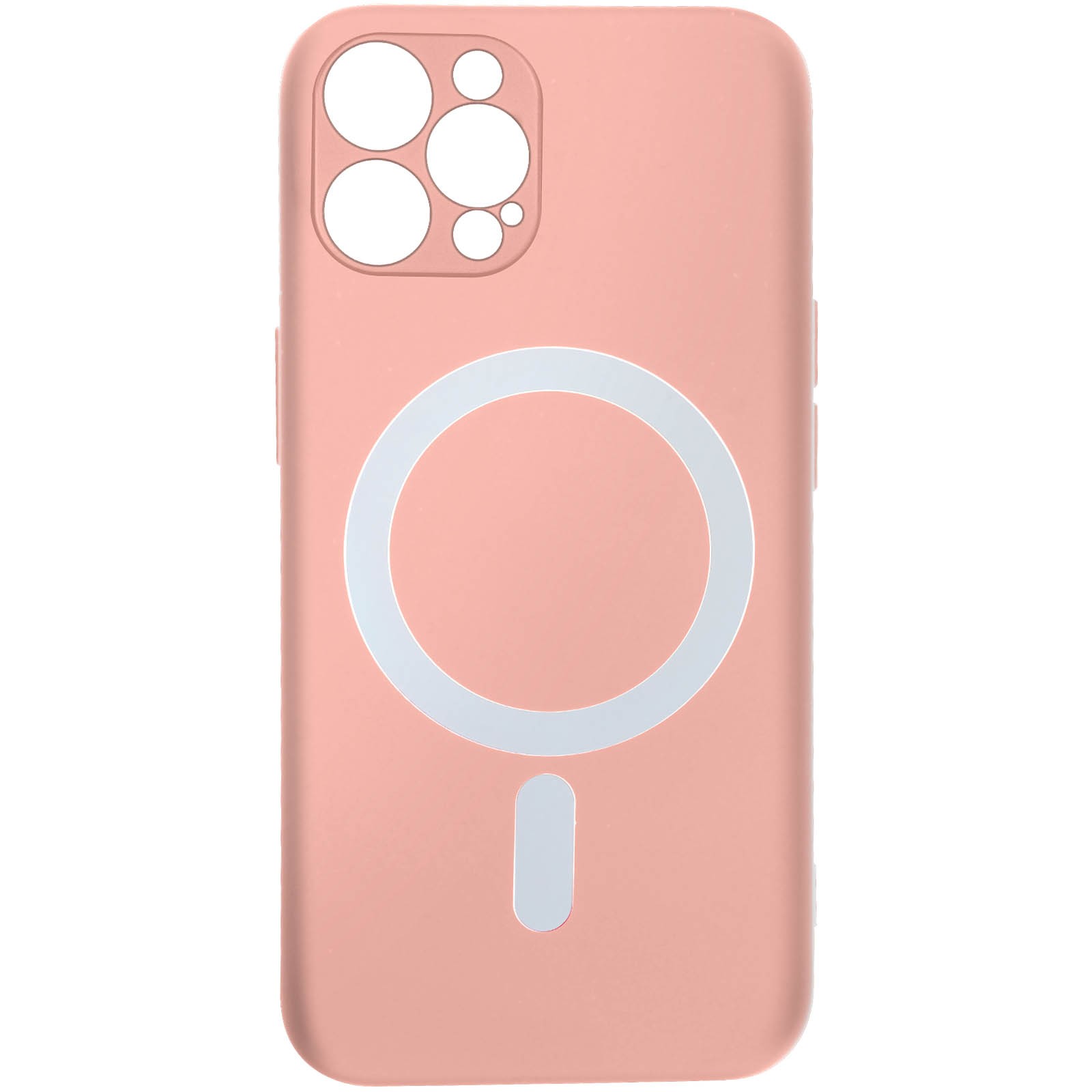 Coque iPhone 12 Pro Max Rose Soft Touch à Bords Rehaussés