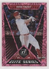 2020 Panini Donruss Elite Series Pink Fireworks Mike Trout #E-5 09yv