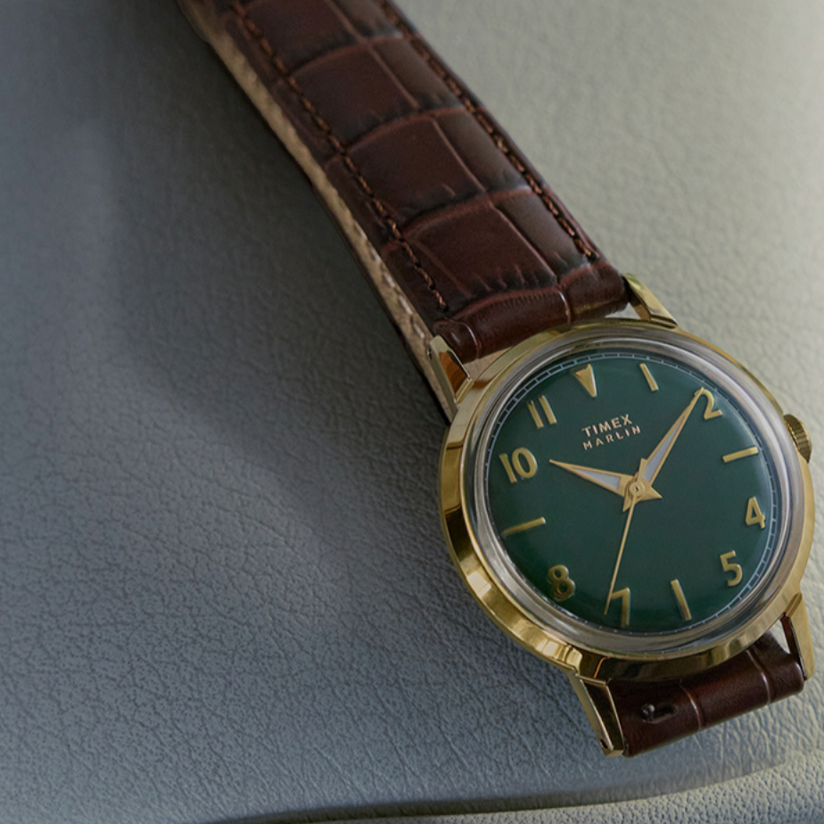Timex Marlin 34mm Green TIMEX Watch Marlin Quartz TW2Y37800