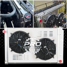 4row Aluminum Radiatorshroud Fan For 1973-87 Chevy Ck Series C10 C20 C30 Truck