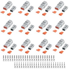 96 PCS Deutsch DTP Connector Kit 2 Pin Automotive Waterproof Connectors 12 se...