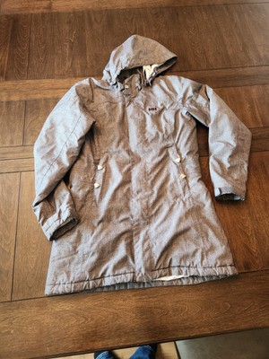 Helly Hansen Dark Grey Winter Long Ski Snowboard Jacket Women's Size Medium